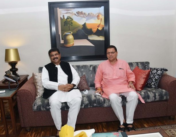 CM meet education minister dharmendra pradhan