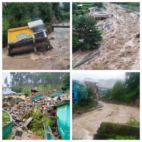भारी नुकसान : उत्तरकाशी में मूसलाधार बारिश में 24 लाख रुपये से भरा एटीएम बह गया, 8 दुकानें भी बहीं
