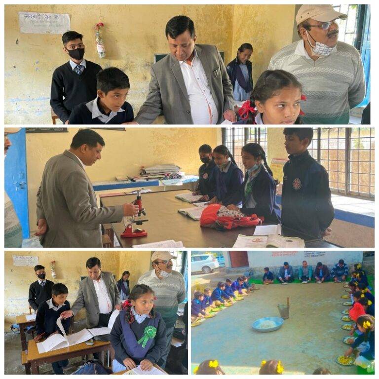 ब्रेकिंग: महानिदेशक विद्यालयी शिक्षा (DG of School Education) ने किया विभिन्न विद्यालयों का निरीक्षण। बच्चों के साथ मध्याह्न भोजन कर परखी गुणवत्ता