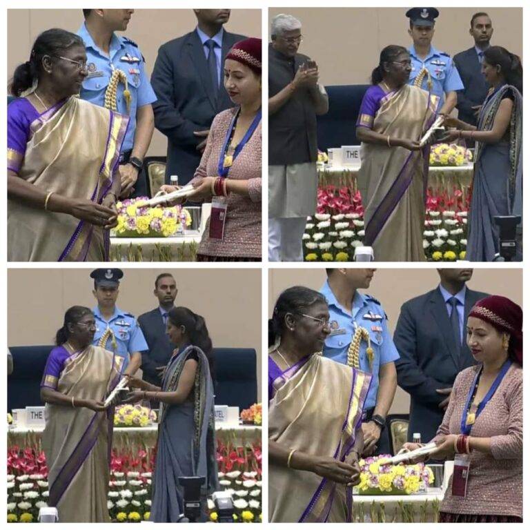 अच्छी खबर: उत्तराखंड की निकिता व कविता (Nikita and Kavita) को स्वच्छता के क्षेत्र में उत्कृष्ट प्रदर्शन के लिए राष्ट्रपति ने किया सम्मानित