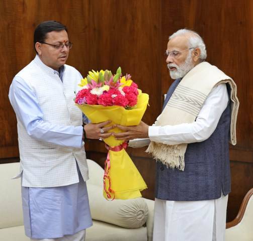 ब्रेकिंग: मुख्यमंत्री धामी ने पीएम मोदी (PM Modi) से की शिष्टाचार भेंट, विशेष सहयोग के लिए जताया आभार