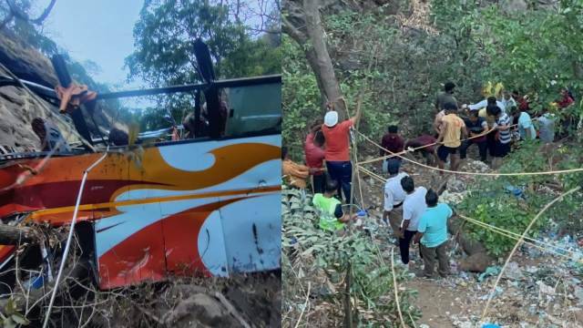 दु:खद: महाराष्ट्र (Maharashtra) में बस गहरी खाई में गिरने से 12 लोगों की मौत, कई घायल, रायगढ़ जिले में हुआ हादसा