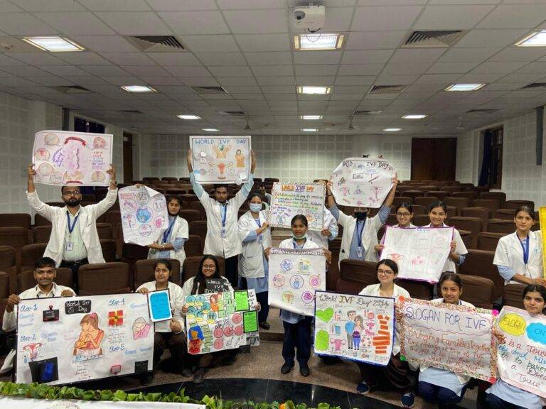 International IVF Day: अंतर्राष्ट्रीय आईवीएफ दिवस पर पोस्टर प्रतियोगिता में जान्ह्वी अव्वल, स्लोगन में गौरांगी ने मारी बाजी