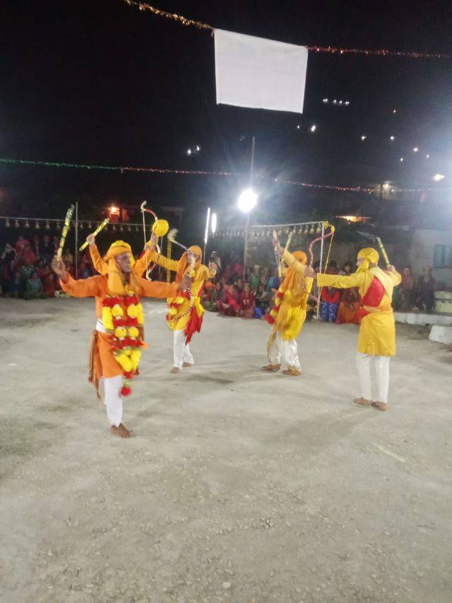 ग्राम पंचायत बागी में पांडव लीला मंचन (Pandav Leela Staged) का क्या कहना, बड़े उत्साह से प्रतिभाग कर रहे ग्रामीण
