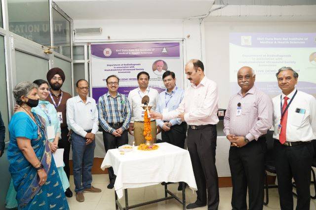 श्री महंत इन्दिरेश अस्पताल में रेडियो डायग्नॉसिस विभाग (Radio Diagnosis Department) ने आयोजित की आधुनिक स्कैलेटल सोनोग्राफी कार्यशाला