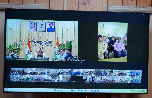 मुख्यमंत्री पुष्कर सिंह धामी ने तहसील स्तर पर जनता से किया वर्चुअल संवाद