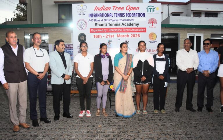 दून में अंतर्राष्ट्रीय जूनियर टेनिस टूर्नामेंट शुरू, खेल मंत्री रेखा आर्या ने किया उद्घाटन