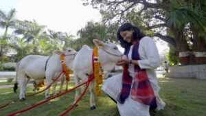 दुनिया की सबसे छोटी नस्ल की नैनो गाय श्री गुरु राम राय विश्वविद्यालय में पहुंची 2 IMG 20260924 WA0001